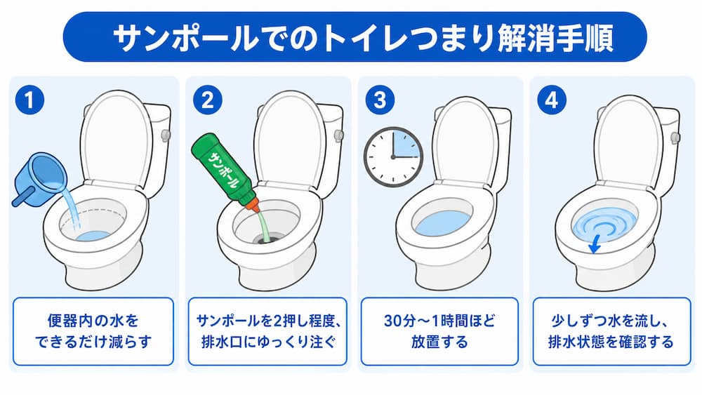 サンポールを使う