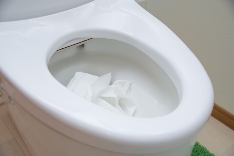 紙が原因で起こるトイレつまりと対処法