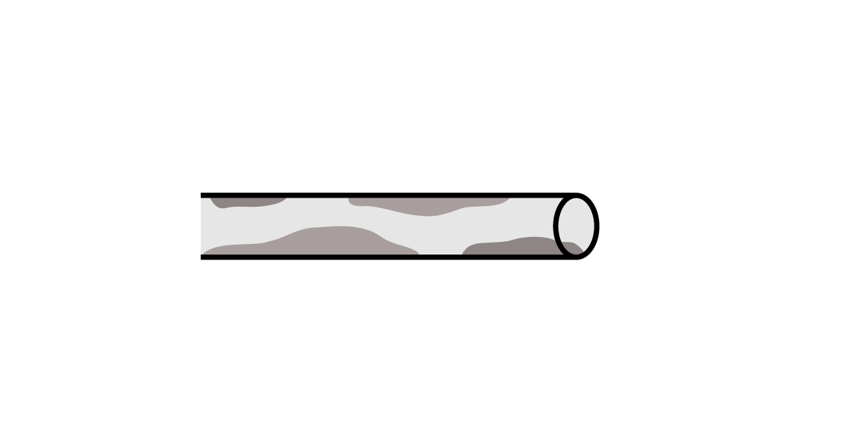 経年による汚れの蓄積によるつまり